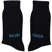 Balenciaga Black Logo Cotton Socks 196414